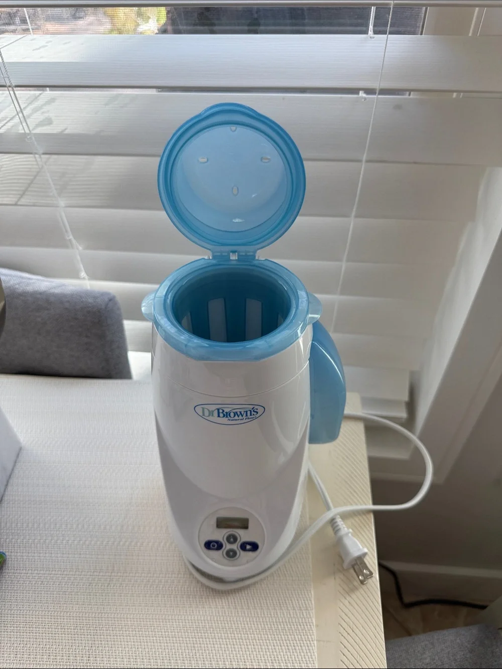 Dr. Brown's Blue Baby Bottle Warmer - Electric Bottle Heater